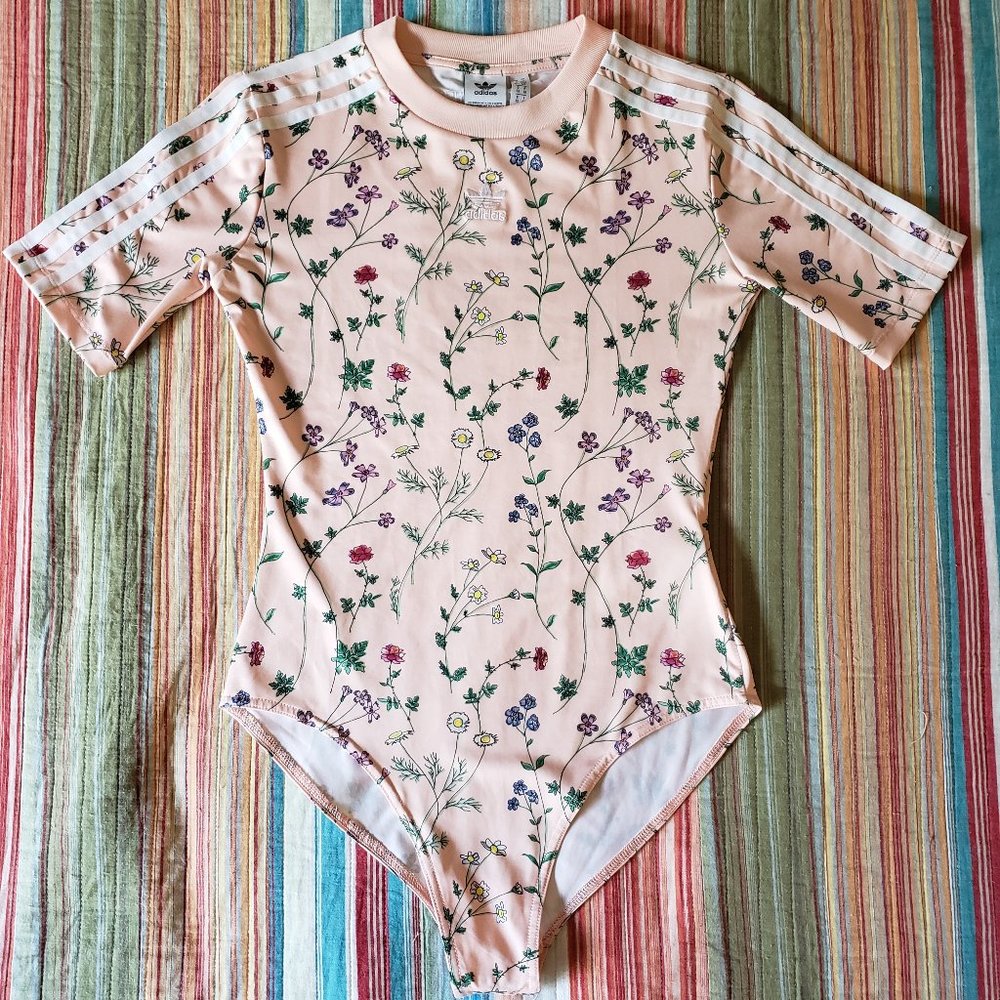 Womens Adidas Originals Floral-Print Bodysuit